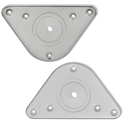 4 Korkeussäädettävää Pöydän Jalkaa Harjattu Nikkeli 870 mm
