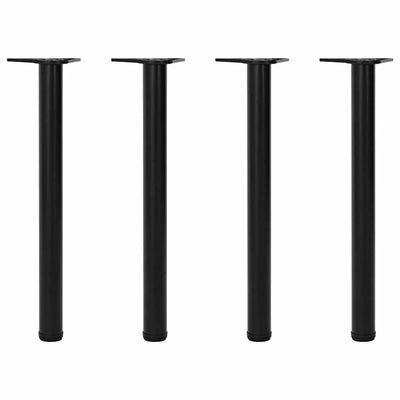 Musta korkeussäädettävää pöydän jalkaa Shaniya 710 mm (4)