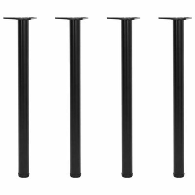 Musta korkeussäädettävää pöydän jalkaa Shaniya 870 mm (4)