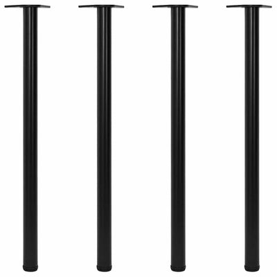 Musta korkeussäädettävää pöydän jalkaa Shaniya 1100 mm (4)