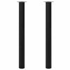 Musta teleskooppista pöydän jalkaa Velva 710 mm-1100 mm (2 kpl)