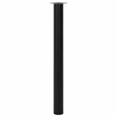 Musta teleskooppista pöydän jalkaa Velva 710 mm-1100 mm (2 kpl)