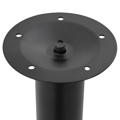 Musta teleskooppista pöydän jalkaa Velva 710 mm-1100 mm (2 kpl)