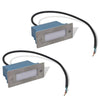 Upotettu LED-porrasvalaisin 2 kpl 44x111x56 mm