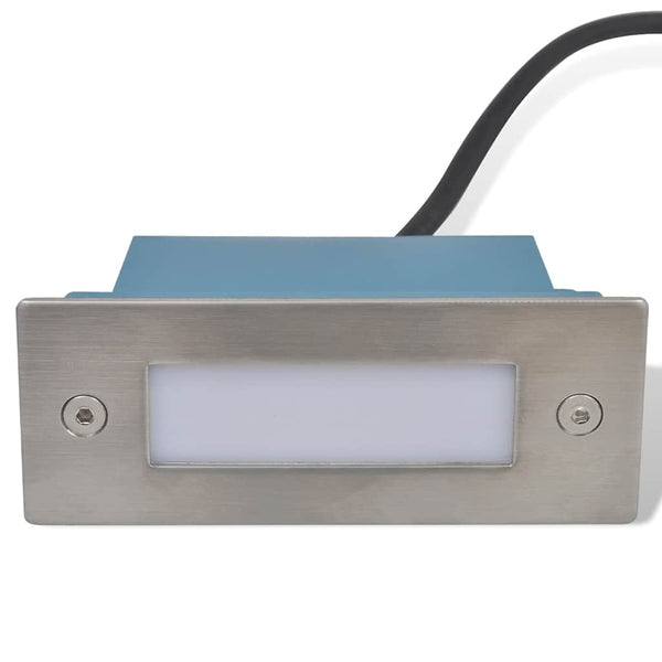 Upotettu LED-porrasvalaisin 2 kpl 44x111x56 mm