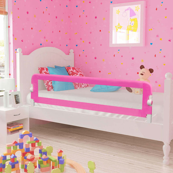 Turvalaita lapsen sänkyyn 150 x 42 cm pinkki
