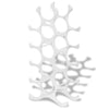 Alumiininen viinipulloteline 15 pullolle Hopea