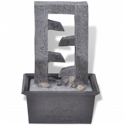 Sisätilan suihkulähde Tiberie (led valolla hartsi)