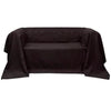 130893 Micro-suede Couch Slipcover Brown 210 x 280 cm