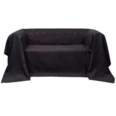 Mikrokuitu Sohvan Suojapäällinen Antrasiitti 140 x 210 cm