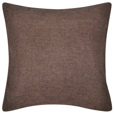 Ruskea Tyynynpäällinen Pellavatyylinen 4kpl 50 x 50 cm
