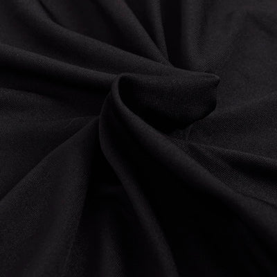 131081 vidaXL Stretch Couch Slipcover Black Polyester Jersey