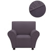 131082 vidaXL Stretch Couch Slipcover Anthracite Polyester Jersey