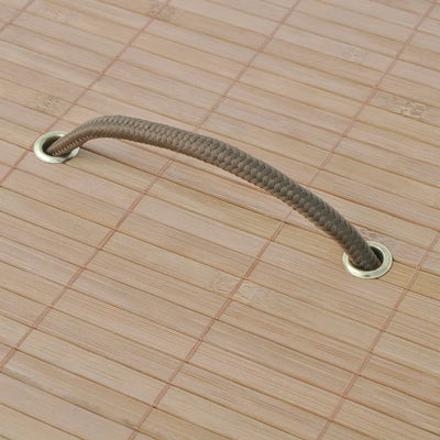 Luonnoväri bambu pyykkikori pyöreä Utilitare