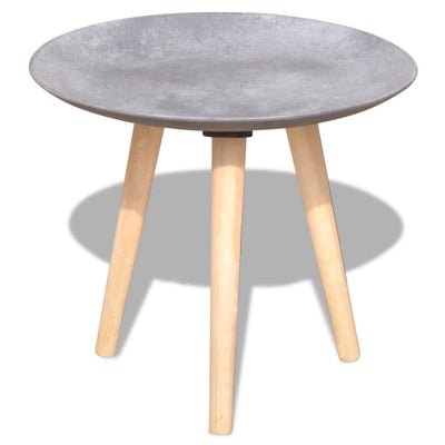 Sivu-/sohvapöytäsetti 2 kpl 55 & 44 cm betoninharmaa