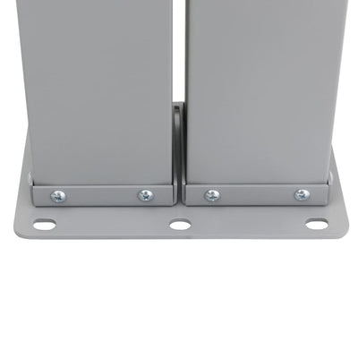 Harmaa sisäänvedettävä sivumarkiisi Luisiana 160x600cm