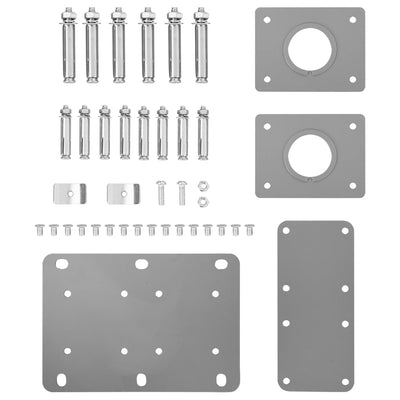 Harmaa sisäänvedettävä sivumarkiisi Luisiana 160x600cm