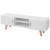 TV-taso MDF 150 x 35 x 48,5 cm korkeakiilto valkoinen