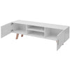TV-taso MDF 150 x 35 x 48,5 cm korkeakiilto valkoinen
