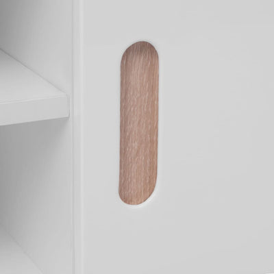 TV-taso MDF 150 x 35 x 48,5 cm korkeakiilto valkoinen