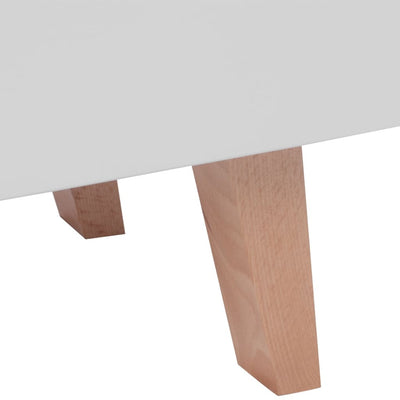 TV-taso MDF 150 x 35 x 48,5 cm korkeakiilto valkoinen