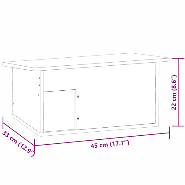 Siilitalo 45x33x22 cm puu