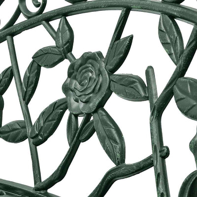 Vihreä puutarhapenkki Santean 100cm (valualumiini)