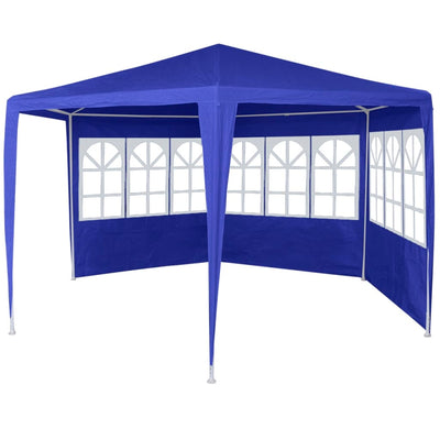 Juhlateltta 6 sivuseinällä 2x2 m sininen