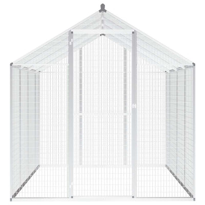 Lintuhäkki ulkotiloihin alumiini 178x242x192 cm