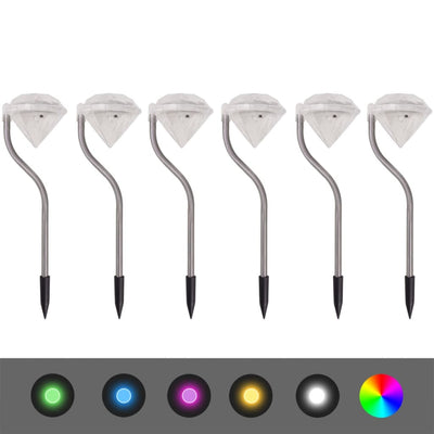 Aurinkovoima led-puutarhavalaisin Psihologic 9x7,8x29,5cm (6 kpl)