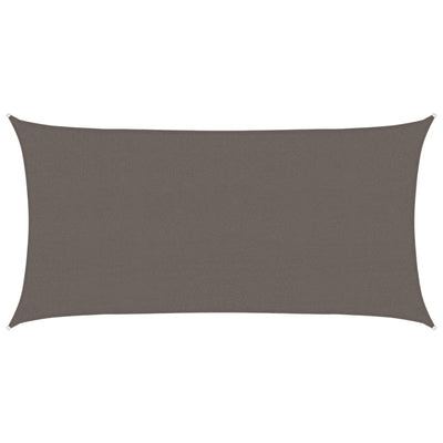 Antrasiitti aurinkovarjo purje hdpe suorakaide Cristodora 2x4 m