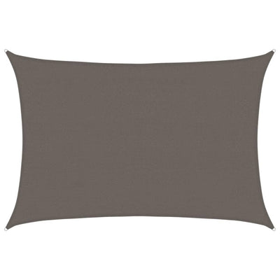 Antrasiitti aurinkovarjo purje hdpe suorakaide Cristodora 4x6 m