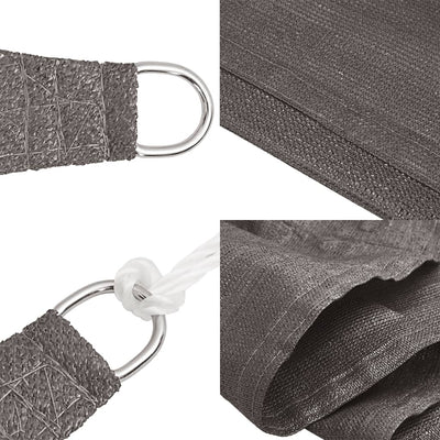 Antrasiitti aurinkovarjo purje hdpe suorakaide Cristodora 4x6 m