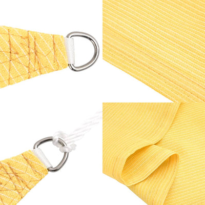 Beige aurinkovarjo purje hdpe kolmikulmainen Epamimondas 3.6x3.6x3.6 m