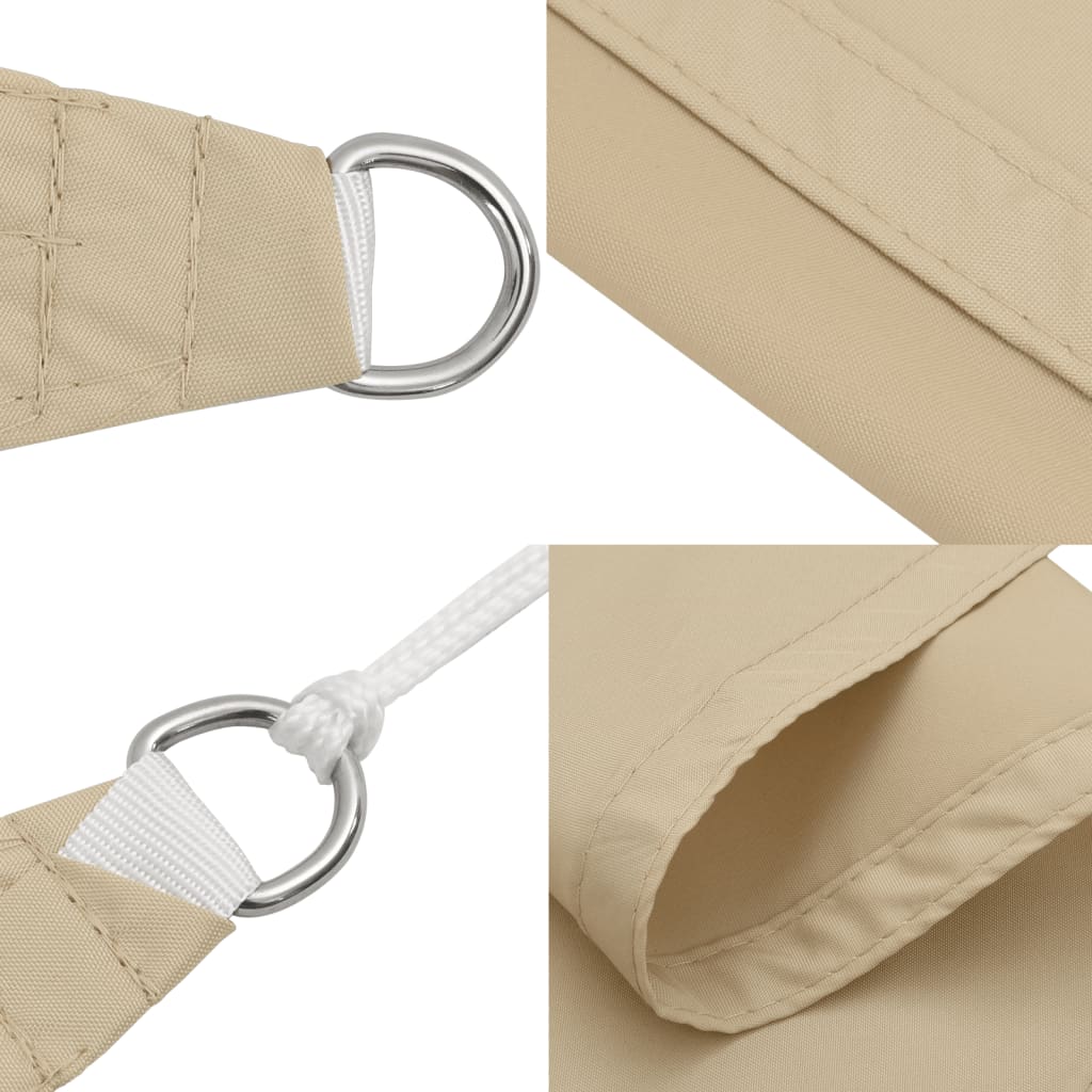 Aurinkopurje Oxford-kangas kolmio 5x5x5 m Beige