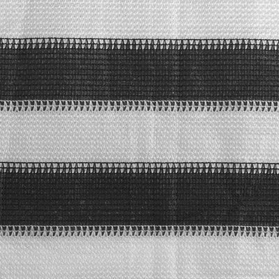 Antrasiitti ja valkoinen parvekkeen suoja Bobe 75x600cm