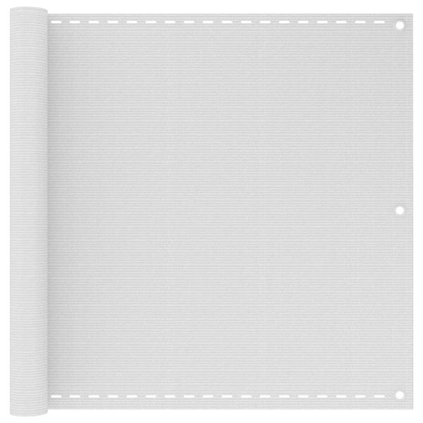 Parvekkeen Suoja HDPE 90x400 cm Valkoinen