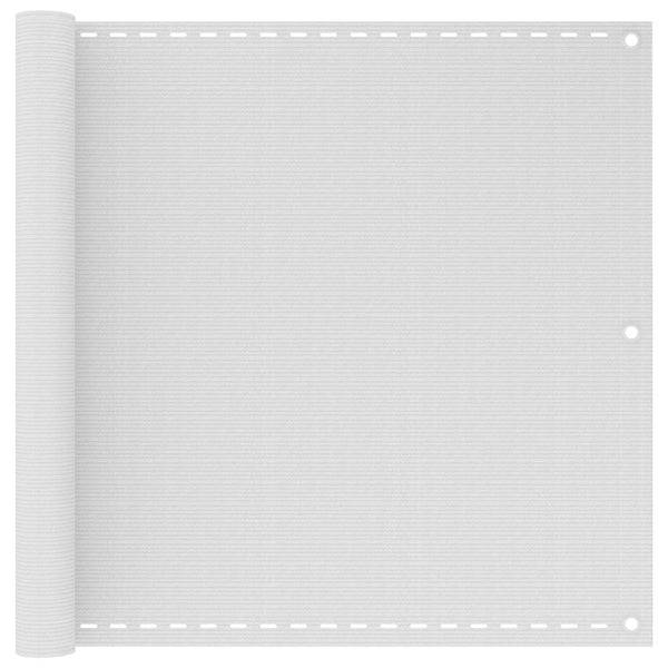 Parvekkeen Suoja HDPE 90x600 cm Valkoinen