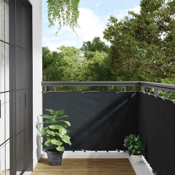 Parvekkeen Suoja Oxford Kangas 90x600 cm Antrasiitti