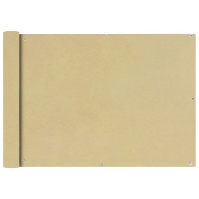 Parvekkeen suoja Oxford-kangas 75x600 cm Beige