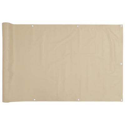 Parvekkeen Suoja Oxford Kangas 90x400 cm Beige