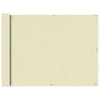 Parvekkeen Suoja Oxford Kangas 90x400 cm Kerma