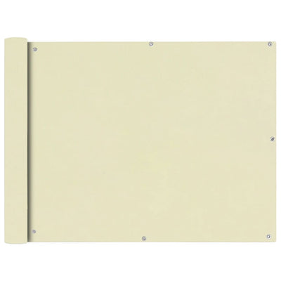 Parvekkeen Suoja Oxford Kangas 90x400 cm Kerma