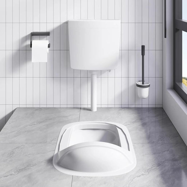 WC Vesisäiliö alapuolisella veden tulolla 3/6 l Valkoinen
