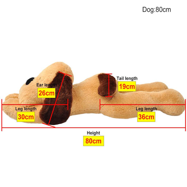 Koira Pehmolelu Ruskea 80 cm