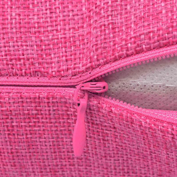 Tyynynpäällinen Pellavatyylinen Pinkki 4kpl 80x80 cm