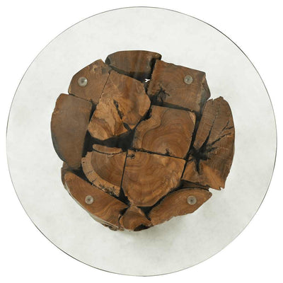 Sohvapöytä Gulbahar 60cm (tiikki ajopuu)