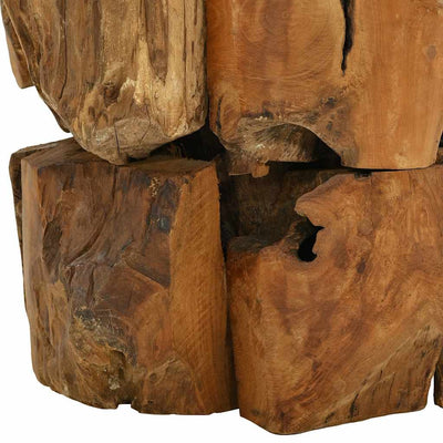 Sohvapöytä täysi tiikki ajopuu 60 cm