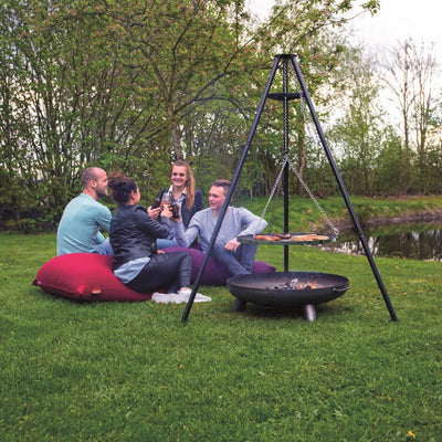 Kolmijalkagrilli musta 172 cm BBQ TRIPOD
