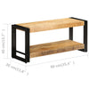TV-taso 90x30x40 cm kiinteä mangopuu